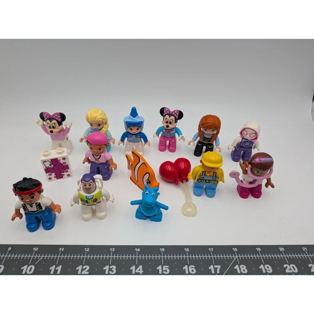 Lego Duplo Disney Marvel Character Figure Lot Minnie Jake Neverland Frozen Bob